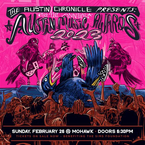 The Austin Chronicle presents the 41st annual Austin Music Awards on Sunday, February 26th! You can expect a stellar lineup with musicians like Jackie …